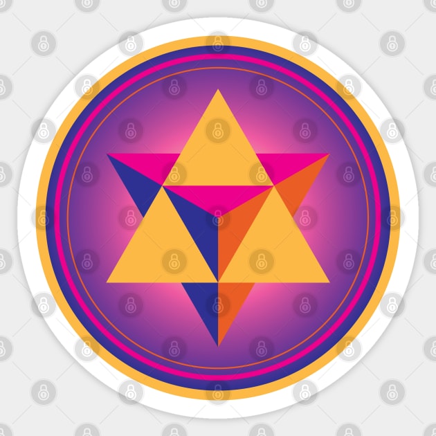 Merkaba Sticker by GalacticMantra